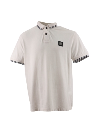 Stone Island Poloshirt Weiß 610144
 Größe XL
 