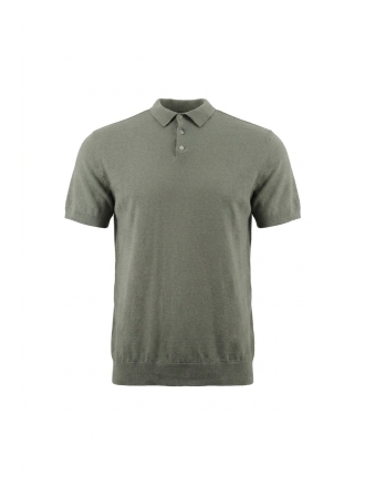 Knitted Poloshirt Grün 610522
 Größe XL
 