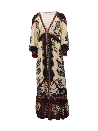 Farm Rio Kleid Beige 610720
 Größe S
 